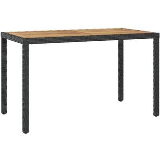vidaXL Furniture Limited - Mesa De Jard&iacute;n Madera Maciza Acacia Negro Y