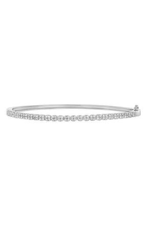 Bony Levy Diamond Bangle Bracelet in 18K White Gold at Nordstrom, Size 7