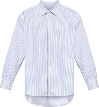 Burberry Radmar Shirt - Heren - Zakelijke Overhemden - Blauw - L - Leer - Overhemden