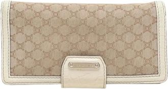 Celine Pre-owned Wallets, female, Brown, Size: ONE SIZE Pre-owned Macadam Canvas Wallet
