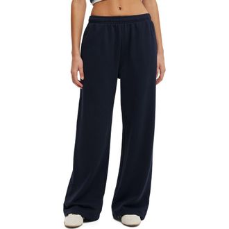 Cotton On Womens Wide Leg Sweatpant in Total Eclipse at Nordstrom, Size Xxx-Small