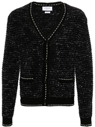 Thom Browne Vest met V-hals - Zwart
