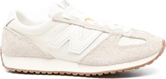 New Balance Suède sneakers met mesh - Beige