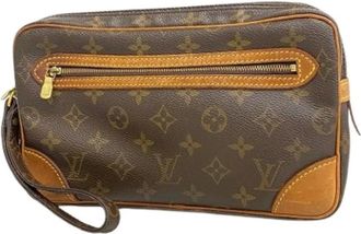 Louis Vuitton Pre-owned Clutches, male, Brown, Size: ONE SIZE Pre-owned Clutch bag