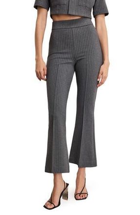Good American Soft Ponte Kick Flare Ankle Pants in Suiting Pinstripe001 at Nordstrom Rack, Size Xx-Large