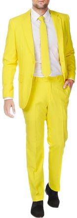 OppoSuits Yellow Fellow Trim Fit Two-Piece Suit with Tie at Nordstrom, Size 36