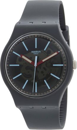 Swatch Cobblestone Street Quartz Grey Dial Watch SO29A101