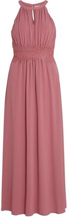 Vila Womens Vimilina Halterneck Maxi Dress-Noos Evening, Mesa Rose/Detail: Elastic, 16 UK