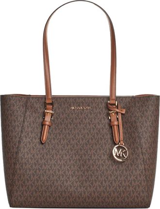 Michael Kors Charlot 3 en 1 Tote - Dames - Shoppers - Bruin - ONE Size - Katoen - Tassen