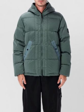 Stone Island down hooded puffer coat