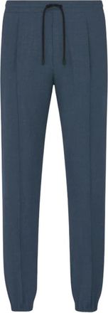 Dior Pantalones de Pinzas con Cintura de Cord&oacute;n - Trousers - Hombre - Azul - S