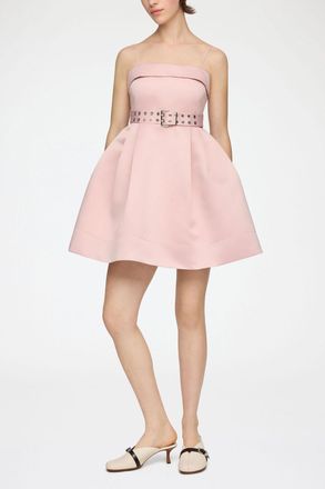 Ganni Dress in Pink Satin - Size 36 Potpourri