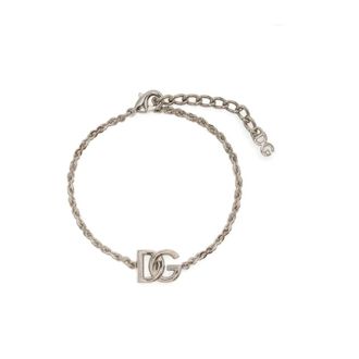 Dolce & Gabbana Bracelets, male, Gray, ONE SIZE, DG Silver Bracelet