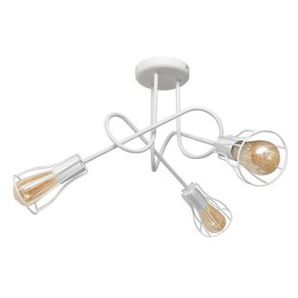 Netlighting Oxford Multi Arm Semi Flush Ceiling Light White 56cm