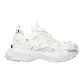 Versace Sneakers in Tessuto - - Shoes - Donna - Bianco - 39 EU