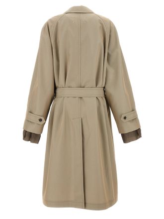 Maison Margiela Mens Beige Cotton Coat Clothing