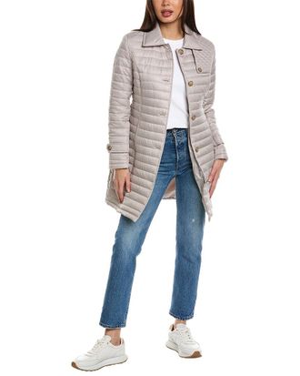 Via Spiga Quilted Trench Coat