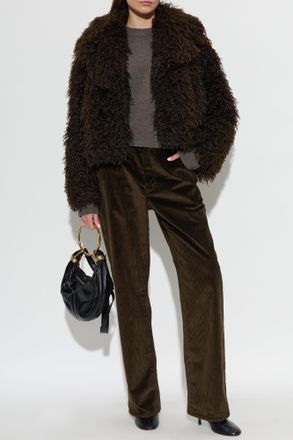Michael Michael Kors Faux Fur Coat, Womens, Black