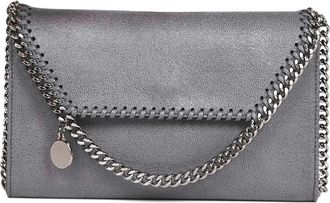 Stella McCartney Falabella Wallet On Chain - Dames - Clutches - Grijs - ONE Size - Polyester - Tassen
