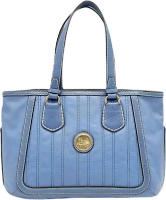 Celine Bolso Tote Vintage Pre-owned - Pre-owned - Mujer - Azul - ONE SIZE