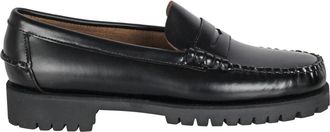 Sebago Mocassino Dan Lug - Dames - Loafers - Zwart - 38 1/2 EU - Leer - Schoenen