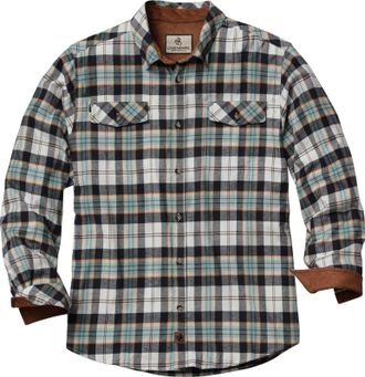 Legendary Whitetails Mens Legendary Flannel Shirt, Blue Heron Plaid, Medium