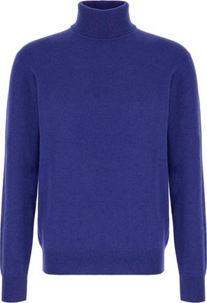Saint Laurent Turtleneck Sweater - Heren - Coltruien - Blauw - M - Wol - Truien & Vesten