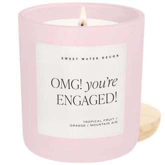 Sweet Water Decor 15 oz Wedding and Engagement Candles in Omg! Youre Engaged! at Nordstrom