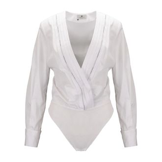 Elisabetta Franchi Body, female, White, Size: S Shirt
