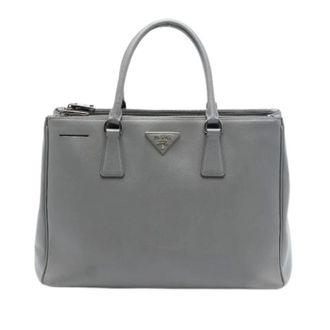 Prada Pre-owned Handbags, female, Gray, Size: ONE SIZE Pre-owned The Galleria Double Zip