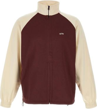 Arte Carded jack met raglan mouwen - Rood