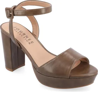 Journee Collection Women & apos;s Nairri Medium and Wide Width Dress Sandals