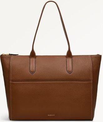 Radley London Oak Street Medium Ziptop Tote Bag in Saddle at Nordstrom