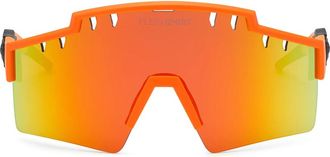 Plein Sport Tiger Frame Zonnebrillen - Heren - Zonnebrillen - Oranje - ONE Size - Leer - Accessoires
