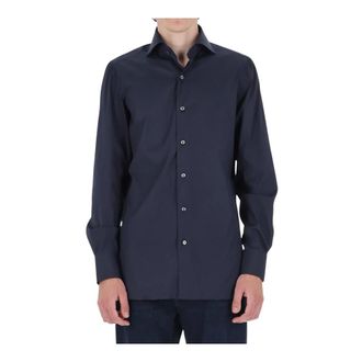 Finamore Napoli Shirt - male - Finamore - Formal Shirts - Blue - 3XL - Shirts