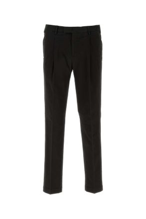 Pantaloni Torino Mens Black Stretch Cotton Pant - Size EU 50 (Mens)