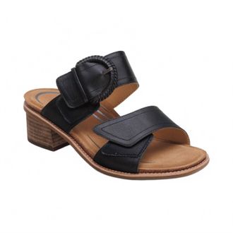 Aetrex Womens Tatiana Block Wedge Sandals In Black