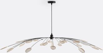 La Redoute Interieurs Hanglamp in metaal en rotan &Oslash;138 cm, L&eacute;onie