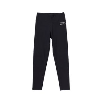 Freddy Leggings Donna Vita Alta 7/8 e Logo Argento
