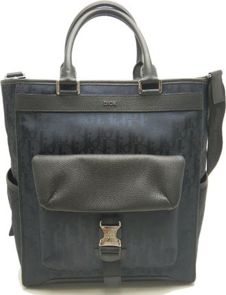 Dior Navy Nylon Tote Bag (Pre-Owned)
