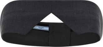 Prada Grey Solid Tube Top