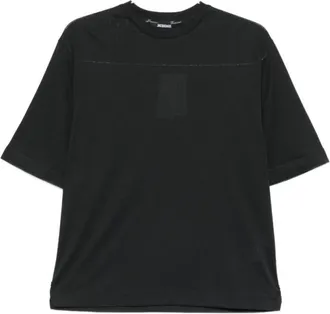 Jacquemus Black Solid Crew Neck T-Shirt