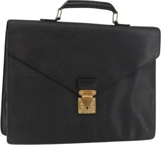 Louis Vuitton Pre-owned Handbags, female, Black, Size: ONE SIZE Pre-owned Vintage Business Bag