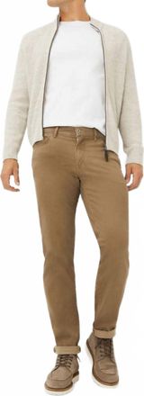 Brax Marathon Print Five-Pocket Pants In Camel