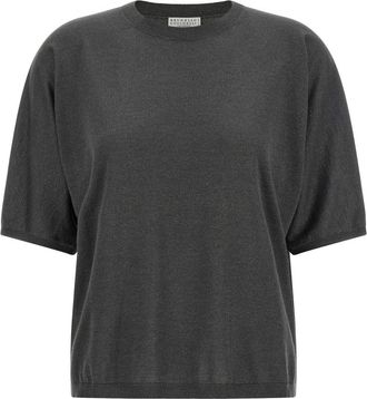 Brunello Cucinelli Grey Crew Neck Sweater
