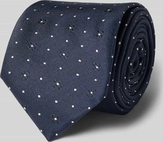 HUGO BOSS Krawatte aus Seiden-Mix in Dunkelblau, Gr&ouml;&szlig;e 1
