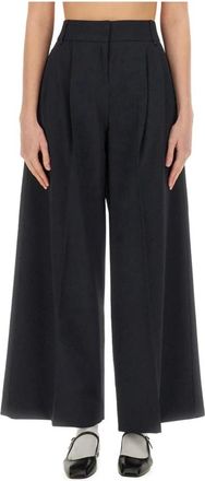 Max Mara Broeken, Dames, Blauw, 2Xs, Wol, Nichols Broeken