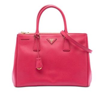 Prada Pre-owned Handbags, female, Pink, Size: ONE SIZE Pre-owned Galleria Satchel
