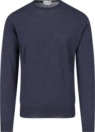 John Smedley Grey Lundy Fine Merino Wool Sweater