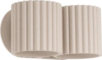 Sollux Lighting Aplique de pared taupe aluminio alt. 10 cm